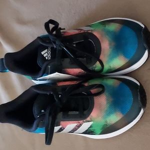 Youth Adidas sneakers size 13k, multi color